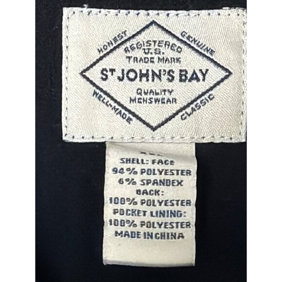 St.John’s Bay Mens Blue Zip-Up Vest Lightweight Outerwear Size XXL - New - Picture 9 of 12